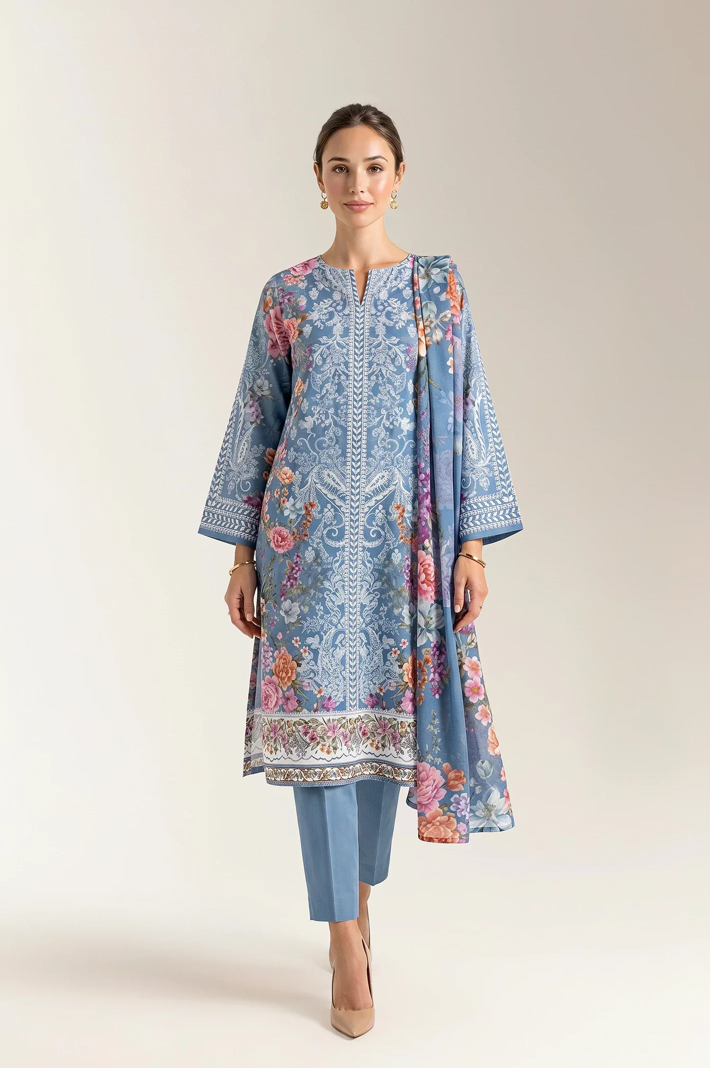 Embroidered Unstitched 3PC