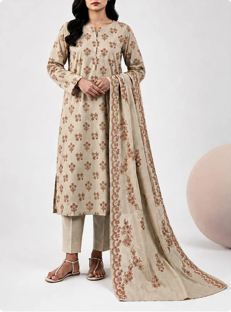 PRINTED CAMBRIC UNSTITCHED SHIRT BOTTOM SUIT