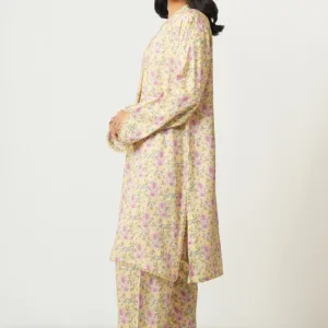PRINTED RAW SILK UNSTITCHED SHIRT BOTTOM SUIT