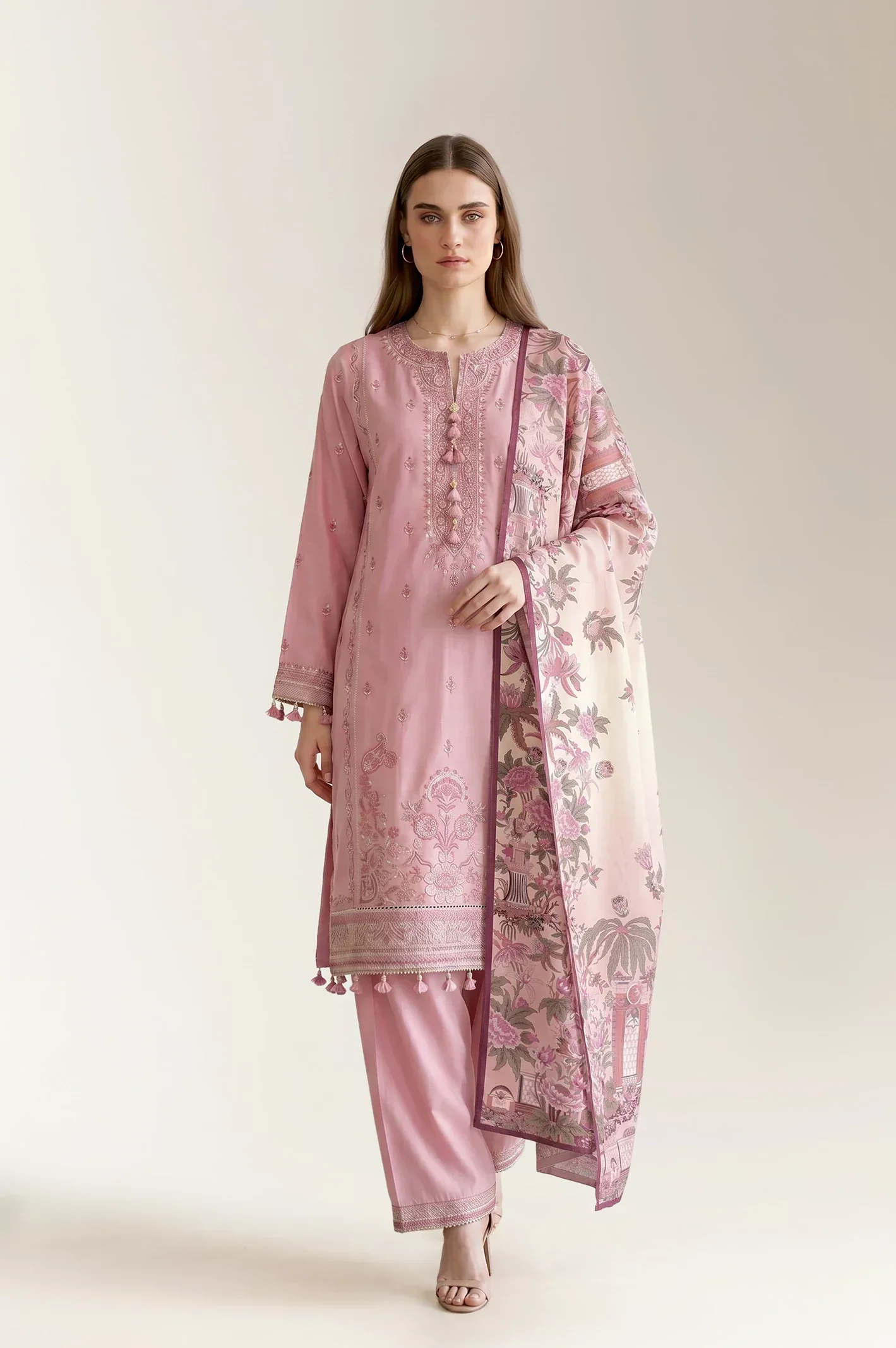 Embroidered Unstitched 3PC
