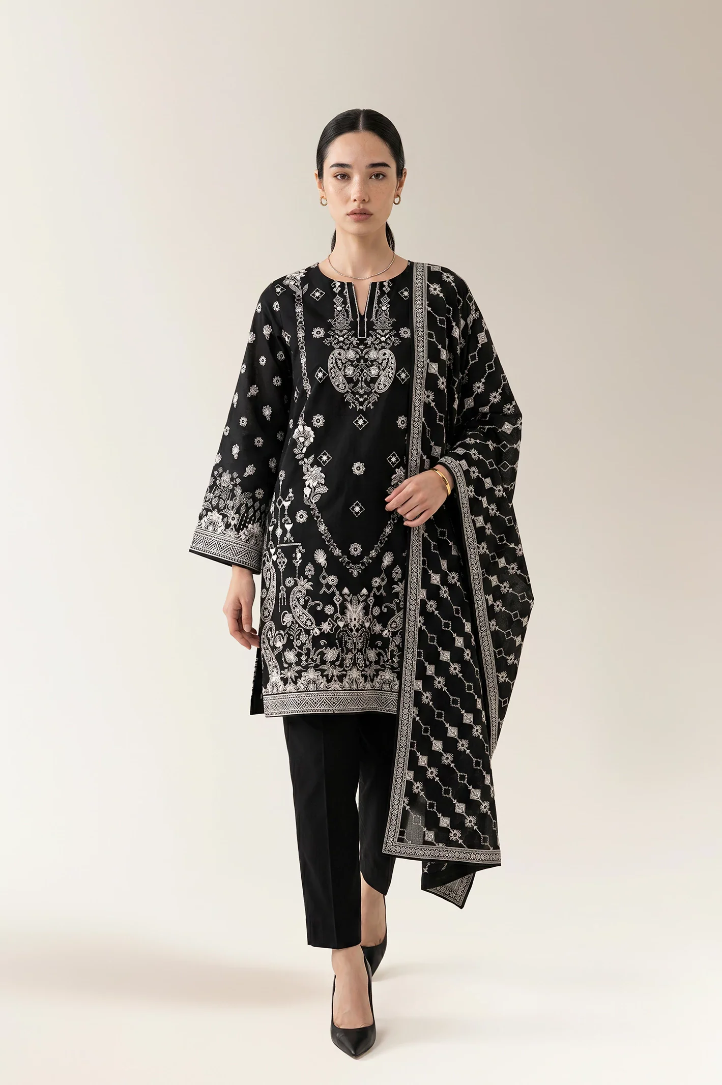 Printed Unstitched 3PC
