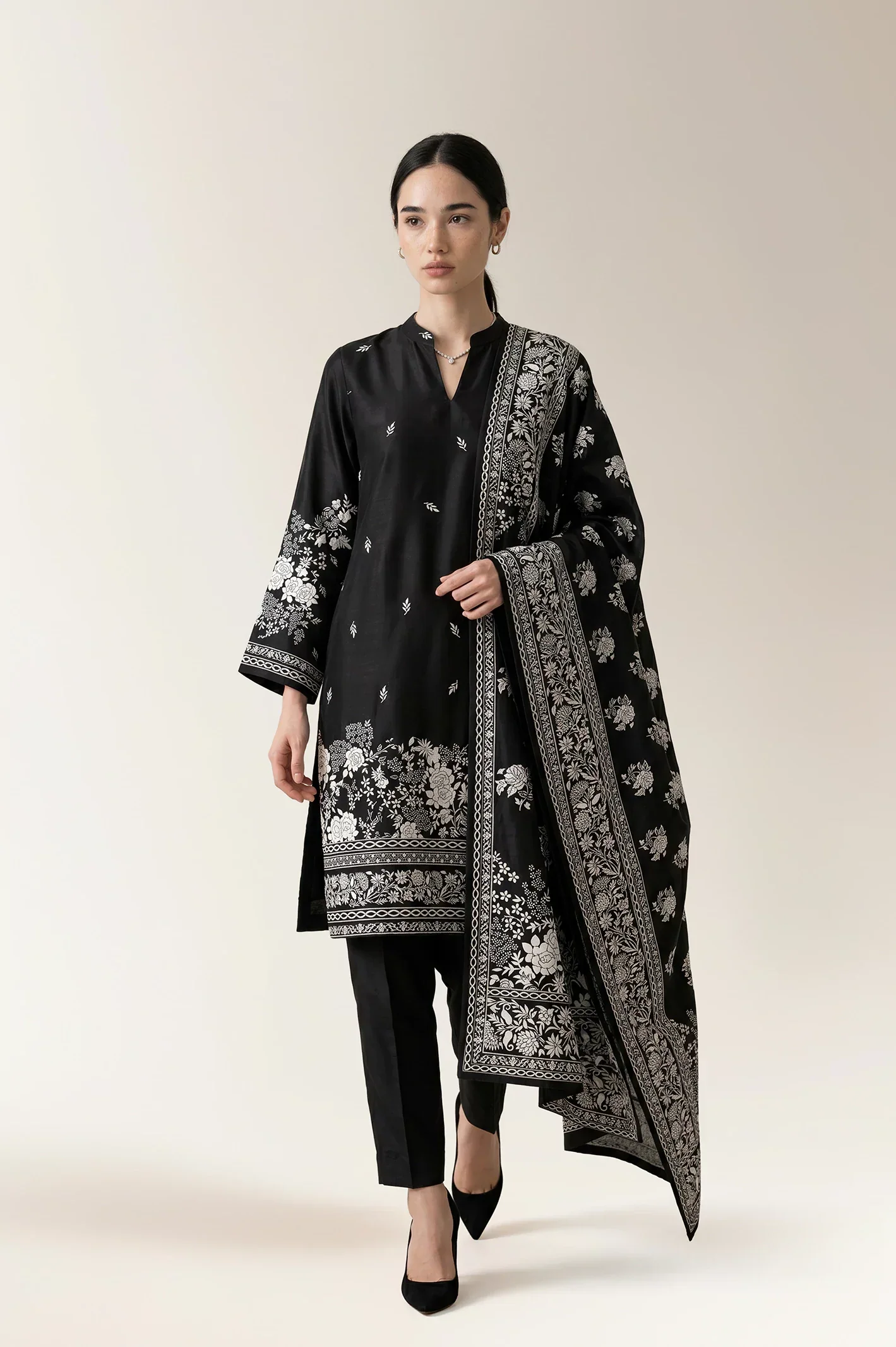Printed Unstitched 3PC
